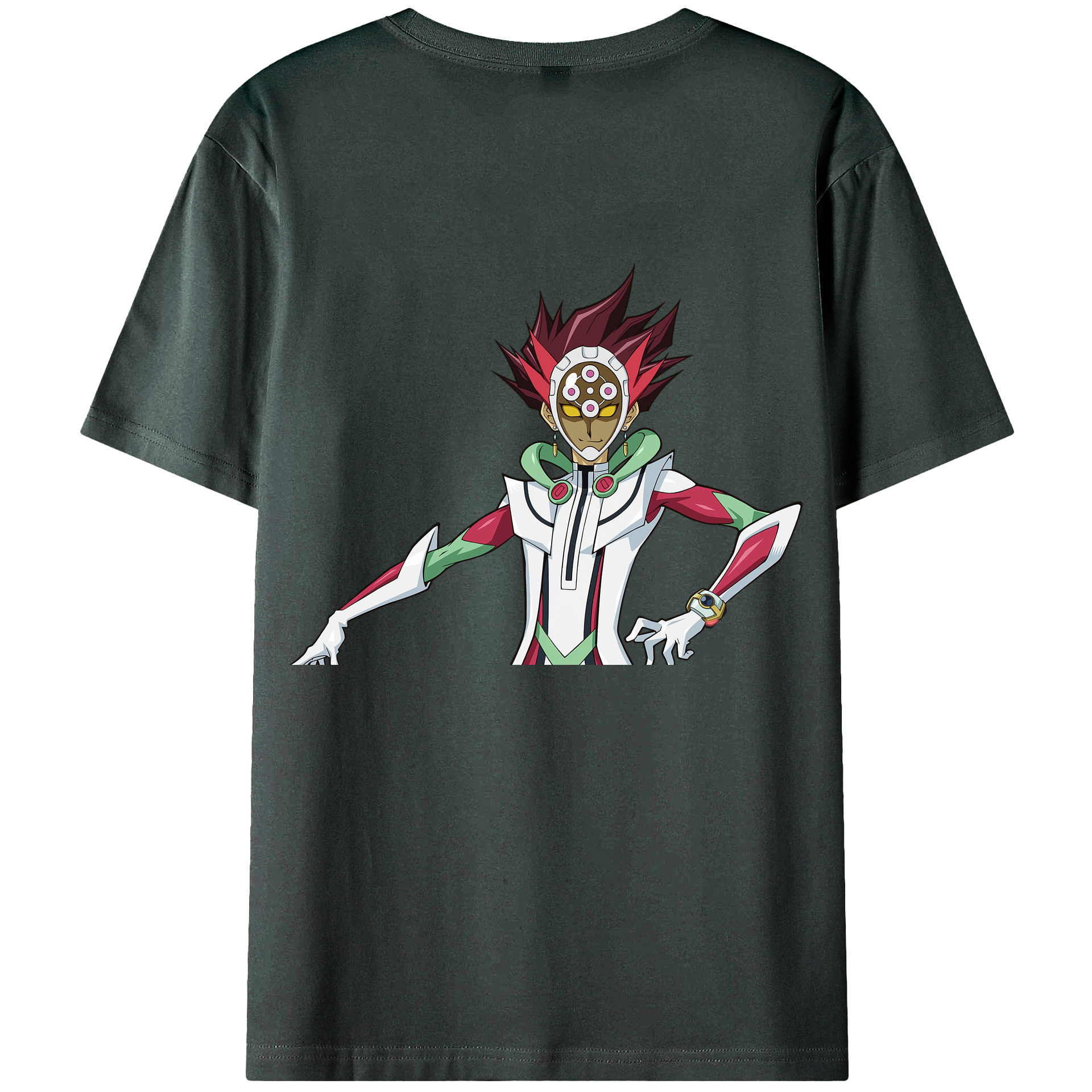 （画像用） 遊☆戯☆王 Yu-Gi-Oh! 綿100％ メンズ半袖Tシャツ（バックプリント） 通気性